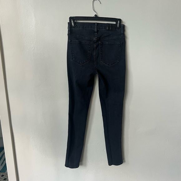 Madewell 10 inch High Rise Faded Black Skinny Jeans size 25 - Picture 7 of 7